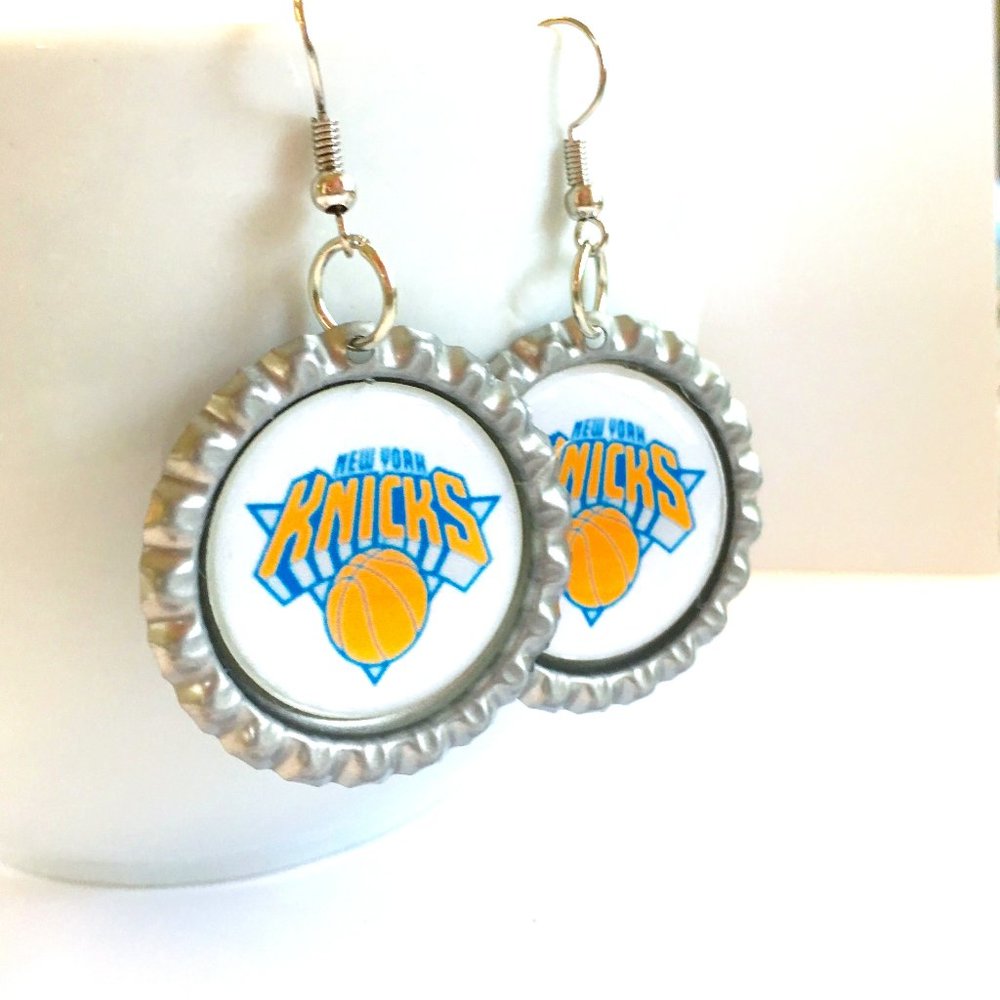 New York KNICKS Handmade Basketball Earrings *NEW*